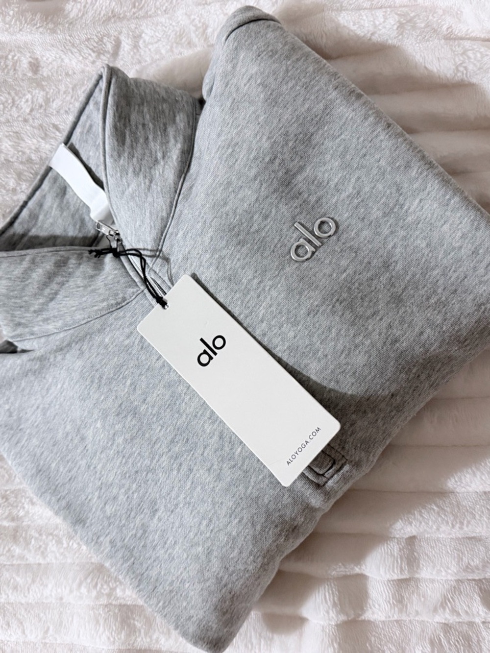 Alo Quarter Zip Sweater size M
